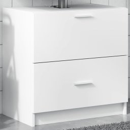 Gossi dulap de chiuveta, alb, 59x37x59 cm, lemn prelucrat