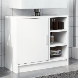 Gossi dulap de chiuveta, alb, 63x29x55 cm, lemn prelucrat