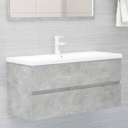 Gossi dulap de chiuveta, gri beton, 100x38,5x45 cm, pal