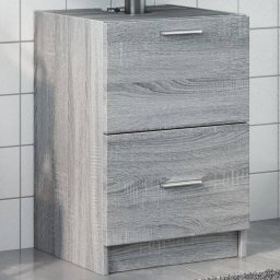 Gossi dulap de chiuveta, gri sonoma, 40x37x59 cm, lemn prelucrat