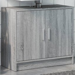 Gossi dulap de chiuveta, gri sonoma, 63x29x55 cm, lemn prelucrat
