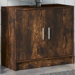 Gossi dulap de chiuveta, stejar fumuriu, 63x29x55 cm, lemn prelucrat
