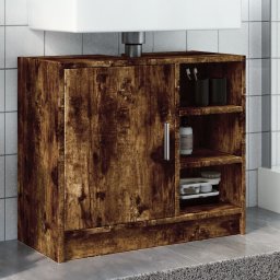 Gossi dulap de chiuveta, stejar fumuriu, 63x29x55 cm, lemn prelucrat