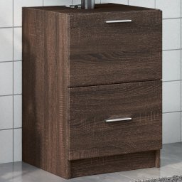 Gossi dulap de chiuveta, stejar maro, 40x37x59 cm, lemn prelucrat