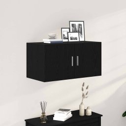 Gossi dulap de perete stejar negru 80x39x40 cm lemn prelucrat