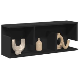 Gossi dulap de perete, negru, 80x20x30 cm, lemn prelucrat