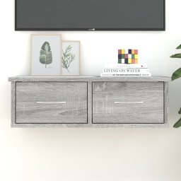 Gossi dulap de perete, sonoma gri, 60x26x18,5 cm, lemn prelucrat