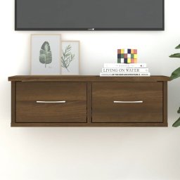 Gossi dulap de perete, stejar maro, 60x26x18,5 cm, lemn prelucrat