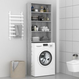 Gossi dulap masina de spalat, gri sonoma, 64x24x190 cm