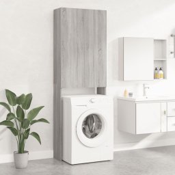 Gossi dulap masina de spalat, gri sonoma, 64x25,5x190 cm