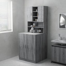 Gossi dulap masina de spalat, gri sonoma, 71x71,5x91,5 cm