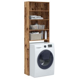 Gossi dulap masina de spalat, lemn vechi, 64x24x190 cm