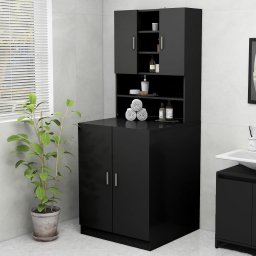 Gossi dulap masina de spalat, negru, 70,5x25,5x90 cm