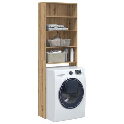 Gossi dulap masina de spalat, stejar artizanal, 64x24x190 cm