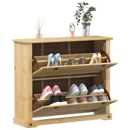 Gossi dulap pantofi "corona", 99x32x85 cm, lemn masiv de pin