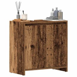 Gossi dulap pentru chiuveta baie lemn vechi 60x33x60cm lemn prelucrat