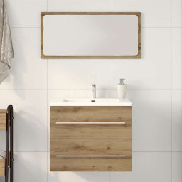 Gossi dulap pentru chiuveta de baie stejar artisan lemn prelucrat