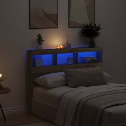 Gossi dulap pentru tablie cu led stejar artisan 140x17x102 cm