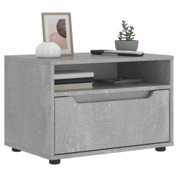 Gossi dulap tv "visnes" beton gri 60x40x38 cm lemn prelucrat