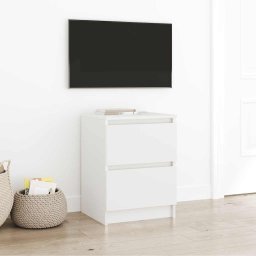 Gossi dulap tv alb 40x35x54 cm lemn prelucrat