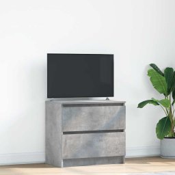 Gossi dulap tv beton gri 60x35x54 cm lemn prelucrat