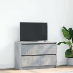Gossi dulap tv beton gri 80x35x54 cm lemn prelucrat