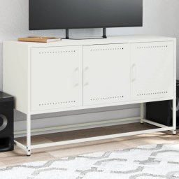 Gossi dulap tv, alb, 100,5x39x60,5 cm, otel
