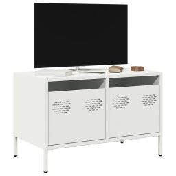 Gossi dulap tv, alb, 68x39x43,5 cm, otel laminat la rece