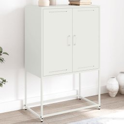 Gossi dulap tv, alb, 68x39x60,5 cm, otel