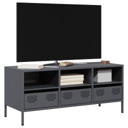 Gossi dulap tv, antracit, 101,5x39x43,5 cm, otel laminat la rece