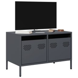 Gossi dulap tv, antracit, 68x39x43,5 cm, otel laminat la rece