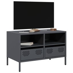 Gossi dulap tv, antracit, 68x39x43,5 cm, otel laminat la rece