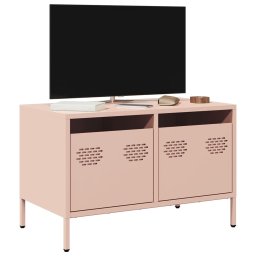 Gossi dulap tv, roz, 68x39x43,5 cm, otel laminat la rece