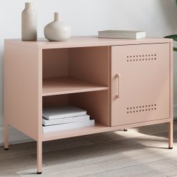 Gossi dulap tv, roz, 68x39x50,5 cm, otel