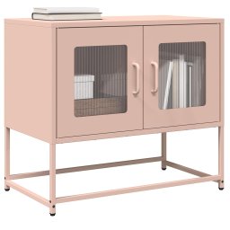 Gossi dulap tv, roz, 68x39x60,5 cm, otel laminat la rece