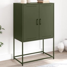 Gossi dulap tv, verde masliniu, 68x39x60,5 cm, otel