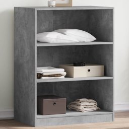 Gossi dulap, gri beton, 77x48x102 cm, lemn prelucrat