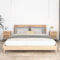 Gossi dulapuri noptiera, 2 buc., 40x30x55,5 cm, lemn prelucrat & fier