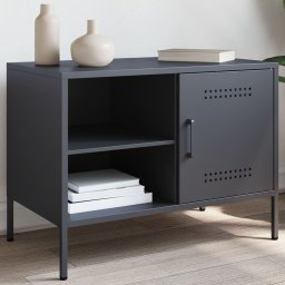 Gossi dulapuri tv, 2 buc., antracit, 68x39x50,5 cm, otel