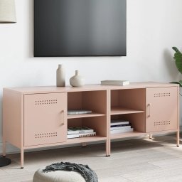 Gossi dulapuri tv, 2 buc., roz, 68x39x50,5 cm, otel
