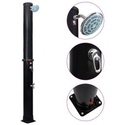 Gossi dus solar de exterior cu cap de dus si robinet, 40 l
