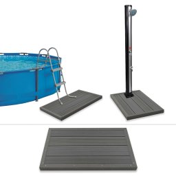 Gossi element de podea pentru dus solar sau scara piscina, wpc