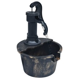 Gossi fantana de apa de gradina cu butoi, cu pompa