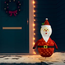 Gossi figurina mos craciun decorativa, cu led, 120 cm, tesatura lux