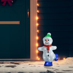 Gossi figurina om zapada craciun led acrilic 30cm interior/exterior