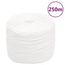 Gossi franghie de barca, alb complet, 10 mm, 250 m, polipropilena