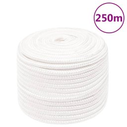 Gossi franghie de barca, alb complet, 12 mm, 250 m, polipropilena