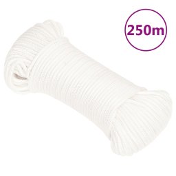 Gossi franghie de barca, alb complet, 3 mm, 250 m, polipropilena