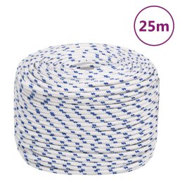 Gossi franghie de barca, alb, 10 mm, 25 m, polipropilena
