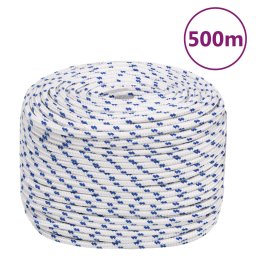 Gossi franghie de barca, alb, 10 mm, 500 m, polipropilena